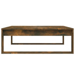 ZNTS Coffee Table Smoked Oak 100x100x35 cm Engineered Wood 815999