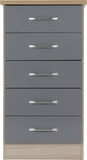 ZNTS Nevada 5 Drawer Narrow Chest 100-102-093