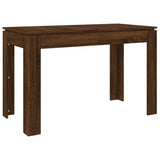 ZNTS Dining Table Brown Oak 120x60x76 cm Engineered Wood 815389