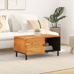 ZNTS Coffee Table 80x50x40 cm Solid Wood Acacia 356859