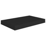 ZNTS Floating Wall Shelves 4 pcs Black 40x23x3.8 cm MDF 323828