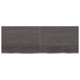 ZNTS Wall Shelf Dark Brown 140x50x cm Treated Solid Wood Oak 363824