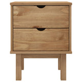 ZNTS Bedside Cabinet OTTA 45x39x57 cm Solid Wood Pine 348576