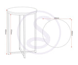 ZNTS Dallas Side Table 300-302-060