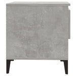 ZNTS Side Tables 2 pcs Concrete Grey 50x46x50 cm Engineered Wood 819557