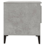 ZNTS Side Tables 2 pcs Concrete Grey 50x46x50 cm Engineered Wood 819557