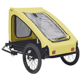 ZNTS Pet Bike Trailer Yellow and Black 92596