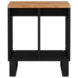 ZNTS Side Table 40x31x46 cm Solid Wood Acacia&Engineered Wood 350645