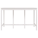 ZNTS Bar Table White 180x80x110 cm Solid Wood Pine 822163