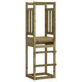 ZNTS Play Tower 53x46.5x169 cm Impregnated Wood Pine 826579