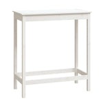 ZNTS Bar Table White 100x50x110 cm Solid Wood Pine 833266