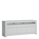 Novi 3 Door TV Cabinet in Alpine White 4372420