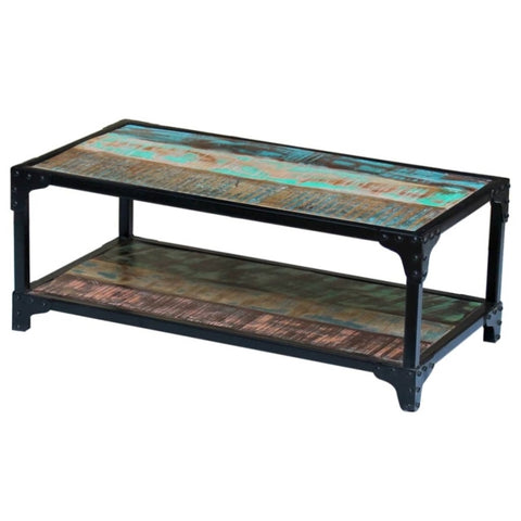 ZNTS Coffee Table Solid Reclaimed Wood 243272