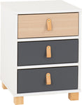 ZNTS Brooklyn 3 Drawer Bedside 100-103-092