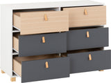 ZNTS Brooklyn 6 Drawer Chest 100-102-165