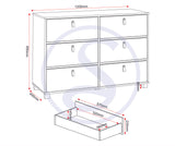 ZNTS Brooklyn 6 Drawer Chest 100-102-165