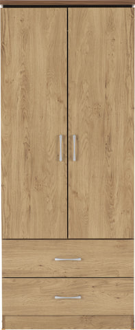 ZNTS Charles 2 Door 2 Drawer Wardrobe 100-101-014