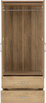 ZNTS Charles 2 Door 2 Drawer Wardrobe 100-101-014