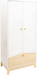 ZNTS Cody 2 Door 1 Drawer Wardrobe 100-101-186