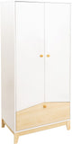 ZNTS Cody 2 Door 1 Drawer Wardrobe 100-101-186