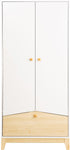 ZNTS Cody 2 Door 1 Drawer Wardrobe 100-101-186