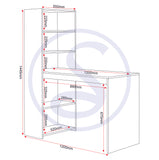 ZNTS Cambourne Desk & Bookcase 500-501-014