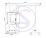 ZNTS Charisma Home Bar Table 400-403-054