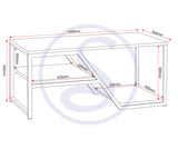 ZNTS Durham Coffee Table 300-301-073