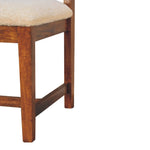 Cream Boucle Rattan Chair IN3587