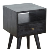 Mini Ash Black Bedside IN967