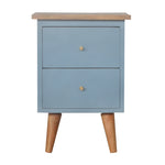 Blue Hand Painted Bedside IN975