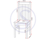 ZNTS Ludlow 1+2 Dining Set 400-401-163