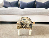 Cat Fabric Footstool with Drawer M2161