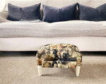 Cat Fabric Footstool with Drawer M2161