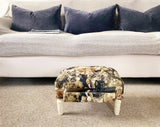 Cat Fabric Footstool with Drawer M2161