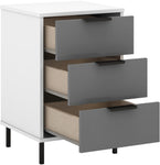 ZNTS Madrid 3 Drawer Bedside 100-103-091