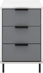 ZNTS Madrid 3 Drawer Bedside 100-103-091