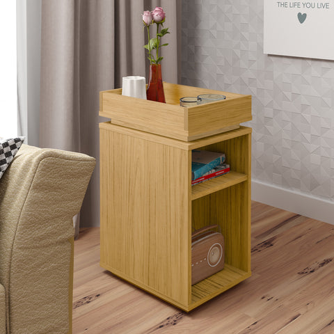 ZNTS Naples Storage Side Table 300-302-044