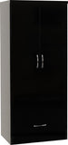 ZNTS Nevada 2 Door 1 Drawer Wardrobe 100-101-183