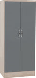 ZNTS Nevada 2 Door All Hanging Wardrobe 100-101-191