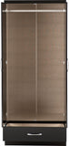 ZNTS Nevada Mirrored 2 Door 1 Drawer Wardrobe 100-101-184