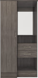 ZNTS Nevada Vanity 1 Door Wardrobe 100-101-154