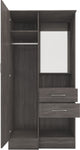 ZNTS Nevada Vanity 1 Door Wardrobe 100-101-154