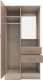 ZNTS Nevada Vanity 1 Door Wardrobe 100-101-145