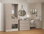 ZNTS Nevada Vanity 1 Door Wardrobe 100-101-145