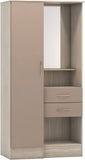 ZNTS Nevada Vanity 1 Door Wardrobe 100-101-145