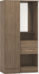 ZNTS Nevada Vanity 1 Door Wardrobe 100-101-151