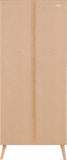 ZNTS Nordic 2 Door 2 Drawer Wardrobe 100-101-162