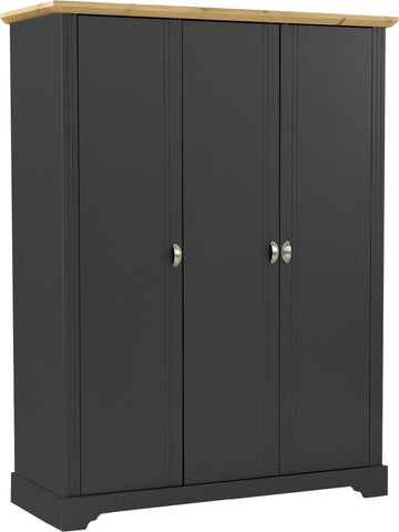 ZNTS Toledo 3 Door Wardrobe 100-101-127