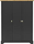 ZNTS Toledo 3 Door Wardrobe 100-101-127